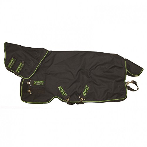 Horseware Amigo Bravo 12 Plus Pony Medium Turnout Rug 110cm Navy/Navy & Green -