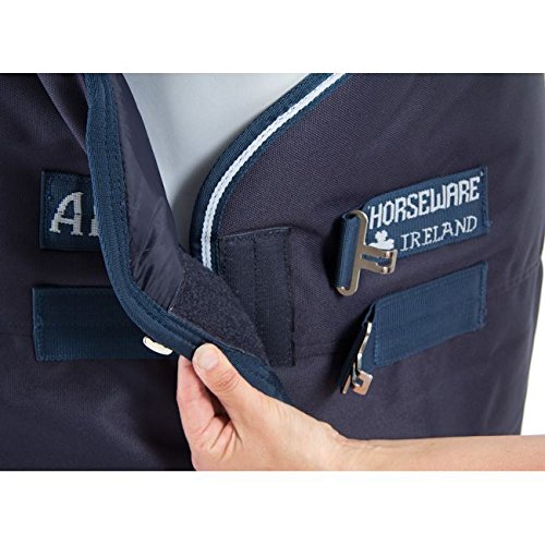 Horseware Amigo Bravo 12 Turnout heavy (400g) PONY - navy/navy&white , Groesse:125 - 