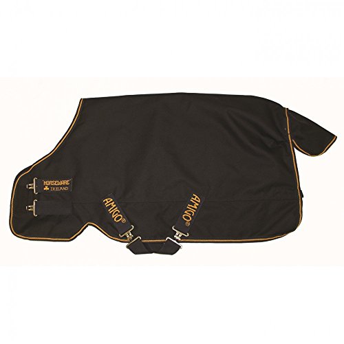 Horseware Amigo Bravo 12 XL Medium Turnout Rug 160cm Navy/Gold - 