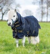 Horseware Amigo Hero 6 Petite Plus Turnout Medium 200g - Navy/Silver, Groesse:70 -