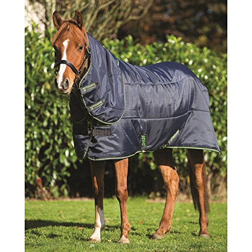 Horseware Amigo Pony Insulator Plus Medium Stable Rug 110cm Navy/Navy & Green - 