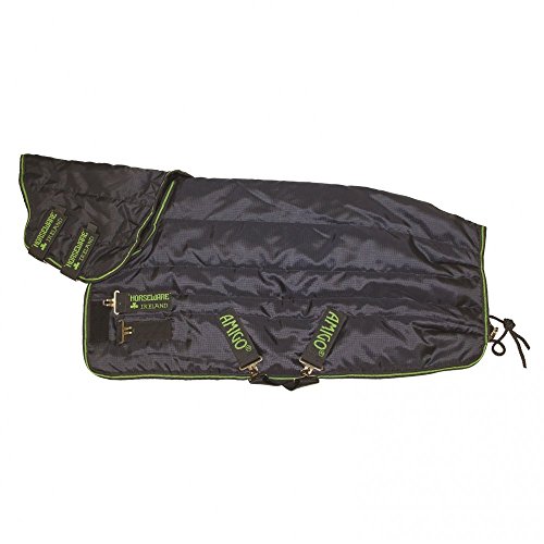 Horseware Amigo Pony Insulator Plus Medium Stable Rug 110cm Navy/Navy & Green - 