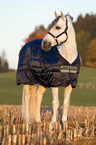 Horseware Mio Stable Rug Lite Weight 150g- Navy/Tan, Groesse:145 -