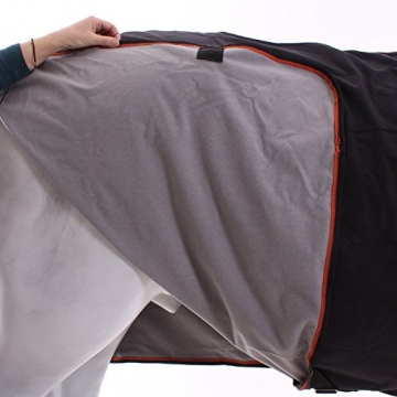 Horseware Rambo Ionic Fleece Abschwitzdecke Black/Orange wählbare Größe (155) - 