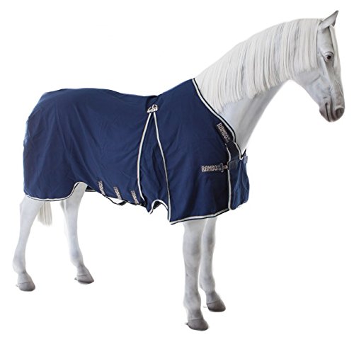 Horseware Rambo Optimo Stable Sheet Summer 0g - Navy with Beige Baby Blue & Navy, Groesse:155 - 