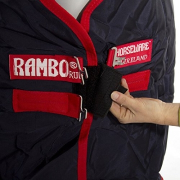 Horseware Rambo Original - Winterdecke oder Regendecke 140cm 200g Füllung navy/red - 