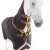 Horseware Rambo Supreme Turnout lite incl. abnehmbarem Halsteil / black with gold (mit Reflekt. u. Surefit), Groesse:125 - 