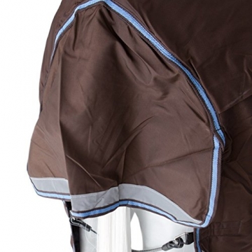 Horseware Rambo Wug mit Vari Layer - Winterdecke 130cm 250g Füllung Choc/Choc & Blue - 