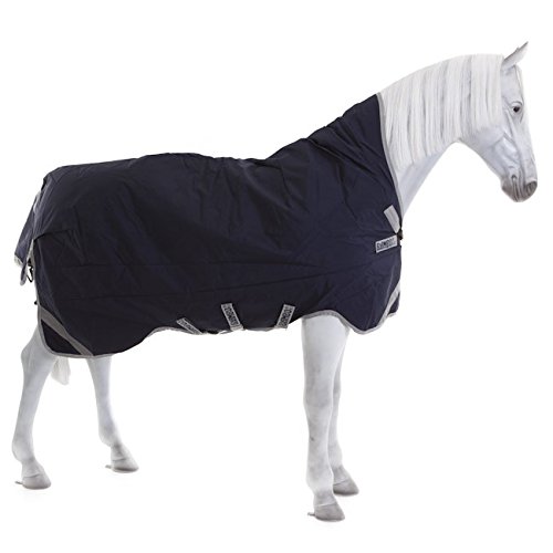 Horseware Rambo Wug Weidedecke (Regendecke) 130cm 200g Füllung Navy/Silver -