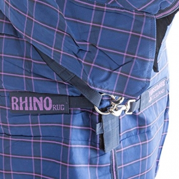 Horseware Rhino Stable Plus Heavy Rug 155cm Navy/Light Purple - 