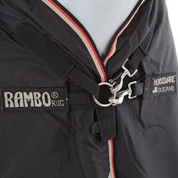 Pferdedecke Horseware Rambo Optimo mit Liner und Halsteil 140cm Black/Orange & Black - 